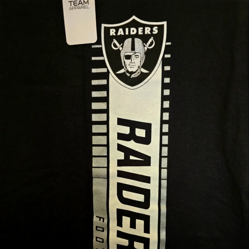 SOLD            NWT Official NFL Black and White RAIDERS - Picture 2 of 6